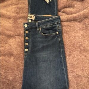 Paige Cindy Button Fly Denim Jeans